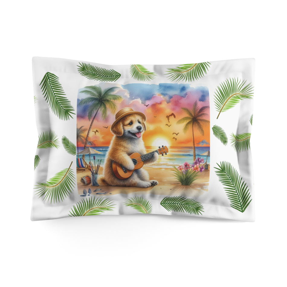 Dogs On Vacation Microfiber Pillow Sham