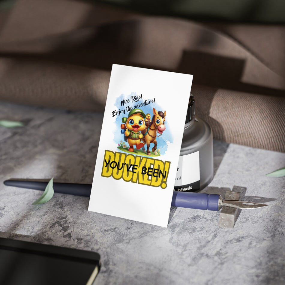 You've Been Ducked Happy Camper Tag Cards