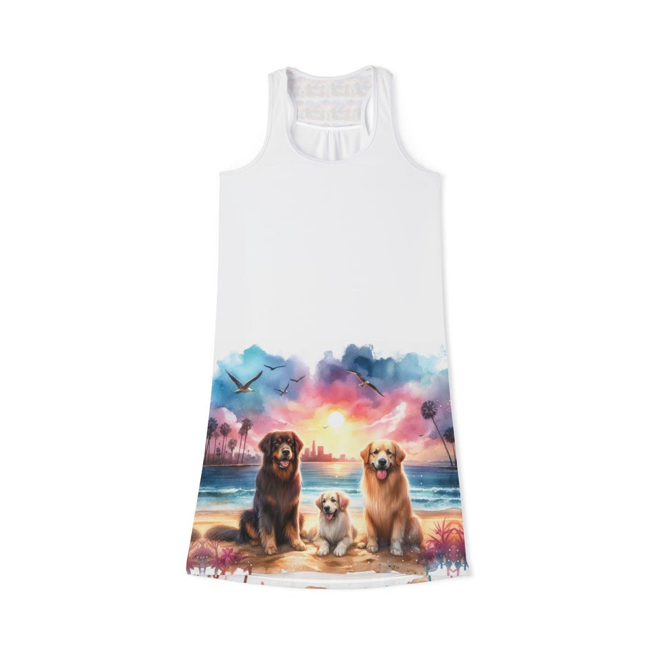 Dogs Collection of Women's Racerback Dress (AOP)