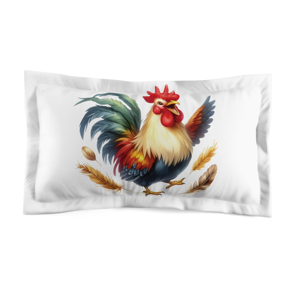 Rooster Joy Microfiber Pillow Sham