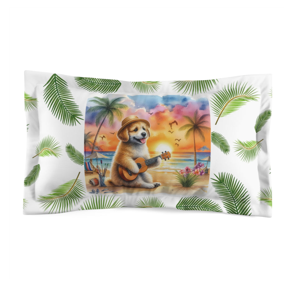 Dogs On Vacation Microfiber Pillow Sham