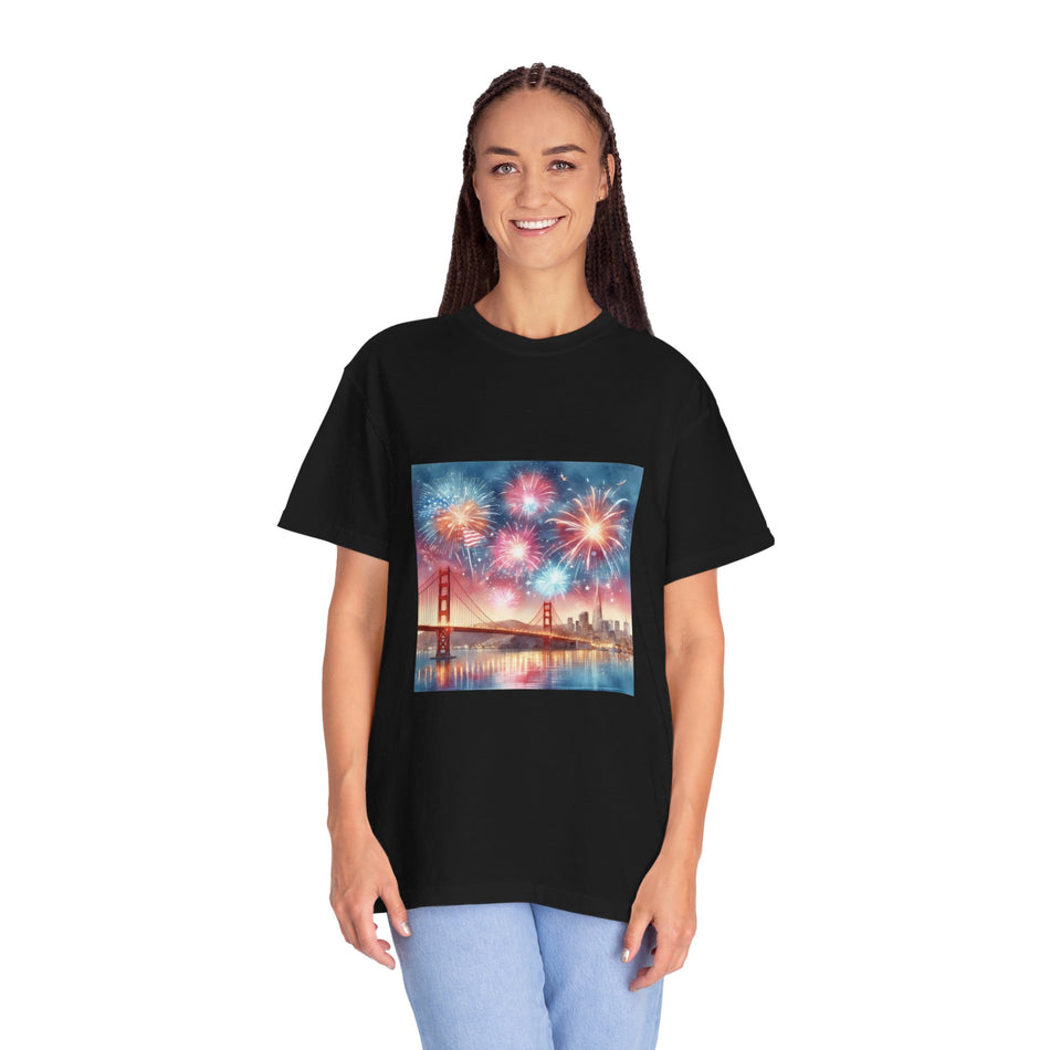 Fourth of July Delight Unisex Garment-Dyed T-shirt