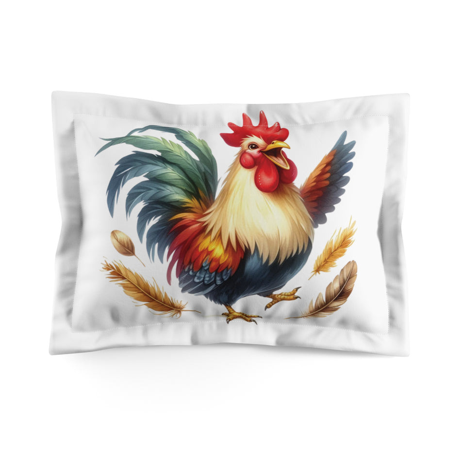 Rooster Joy Microfiber Pillow Sham