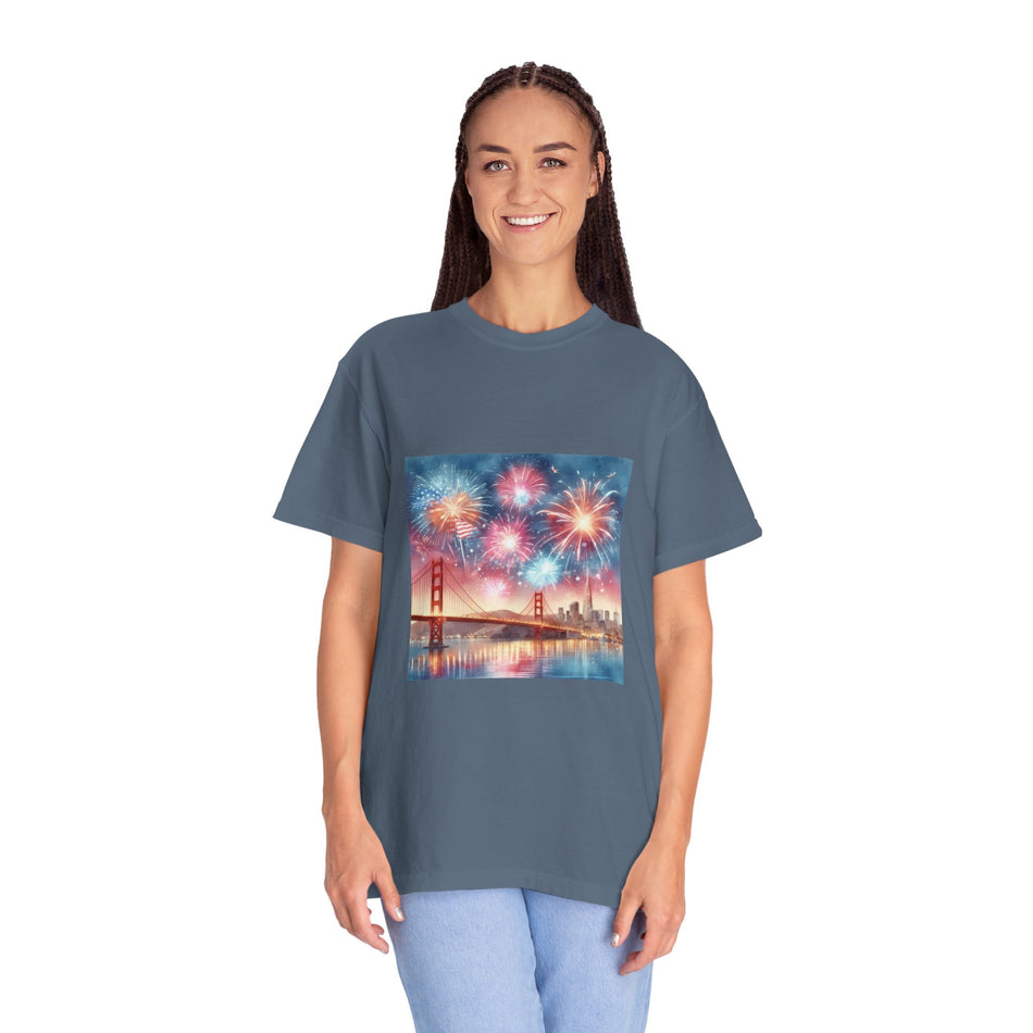 Fourth of July Delight Unisex Garment-Dyed T-shirt