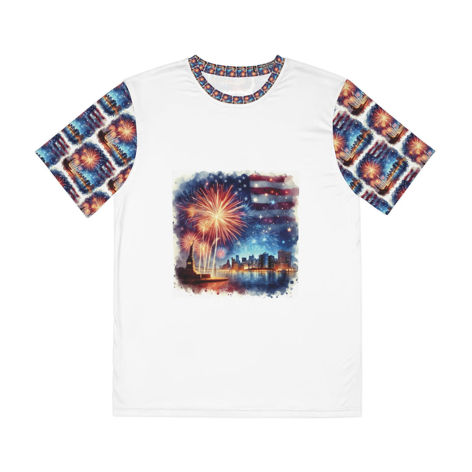 Fourth Of July Men's Polyester Tee (AOP)