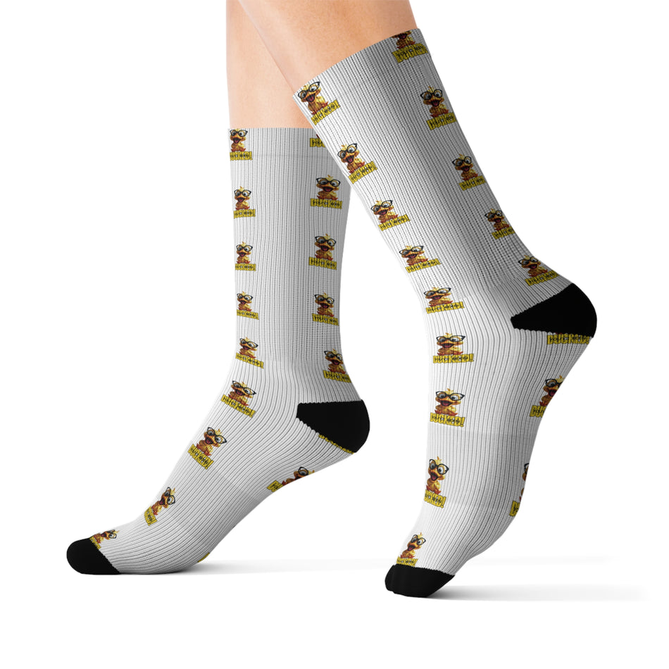 You've Been Ducked with Glasses on Sublimation Socks