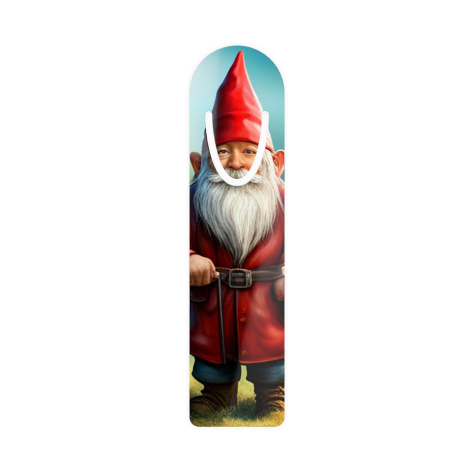 Gnome in Red with Cane Bookmark