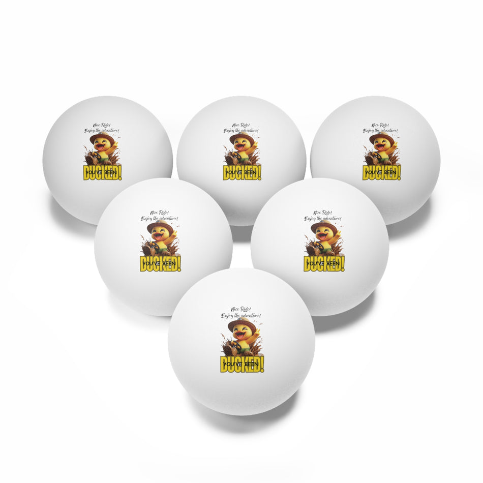 You've Been Ducked Green Shorts Ping Pong Balls, 6 pcs