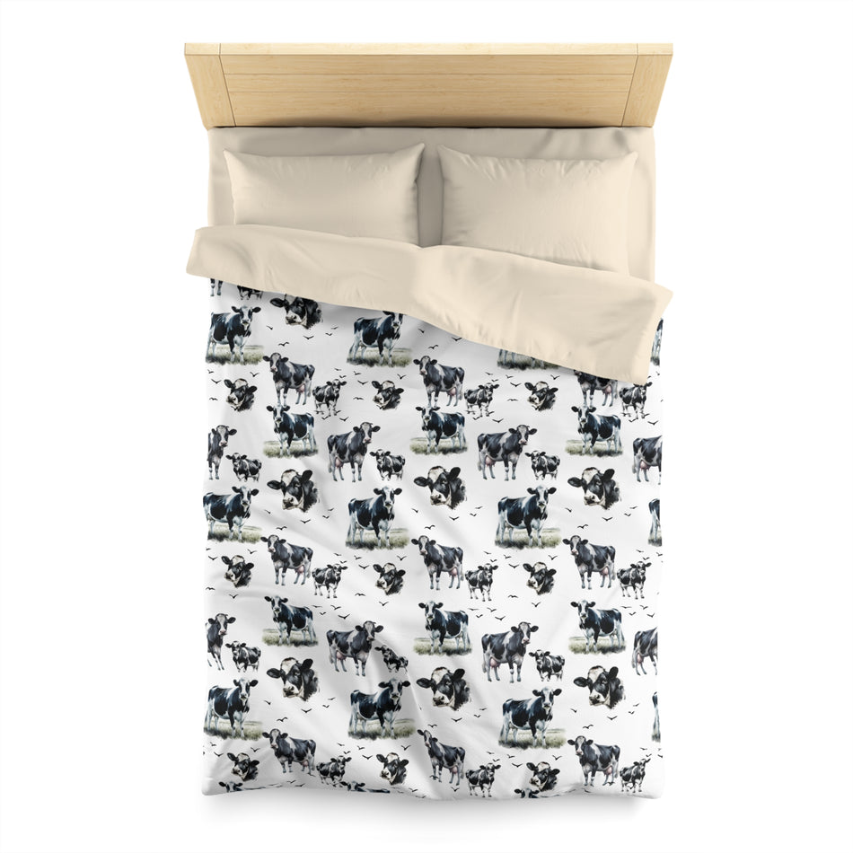 Cows Microfiber Duvet Cover