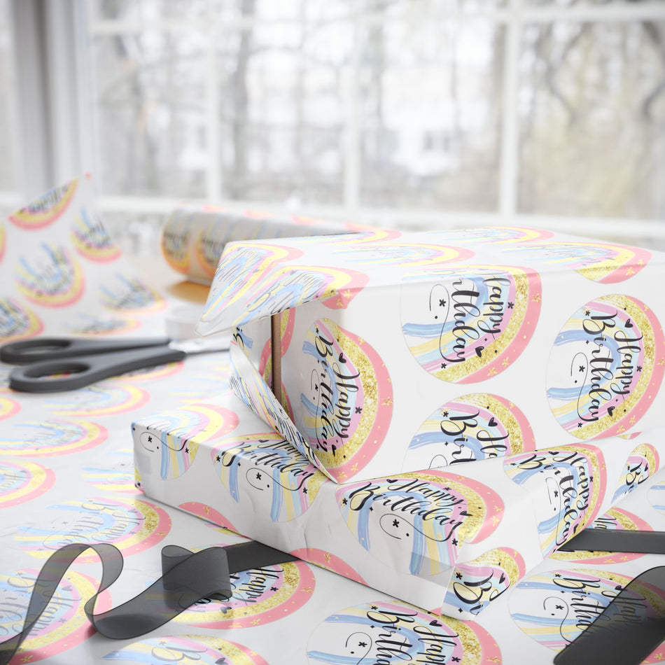 Rainbow Happy Birthday Wrapping Paper