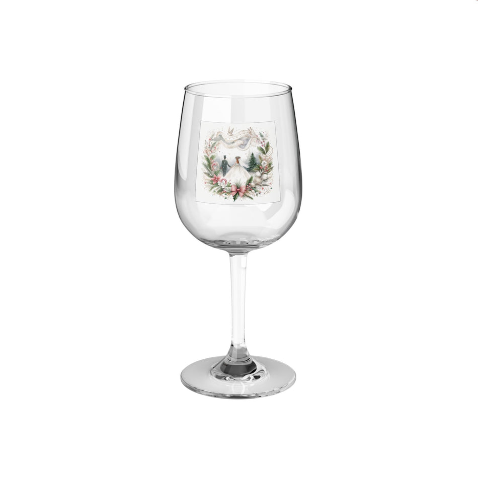 Wedding in Winter Wine Glass, 12oz