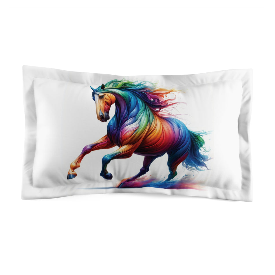 Running Wild Feels So Good Horse Microfiber Pillow Sham